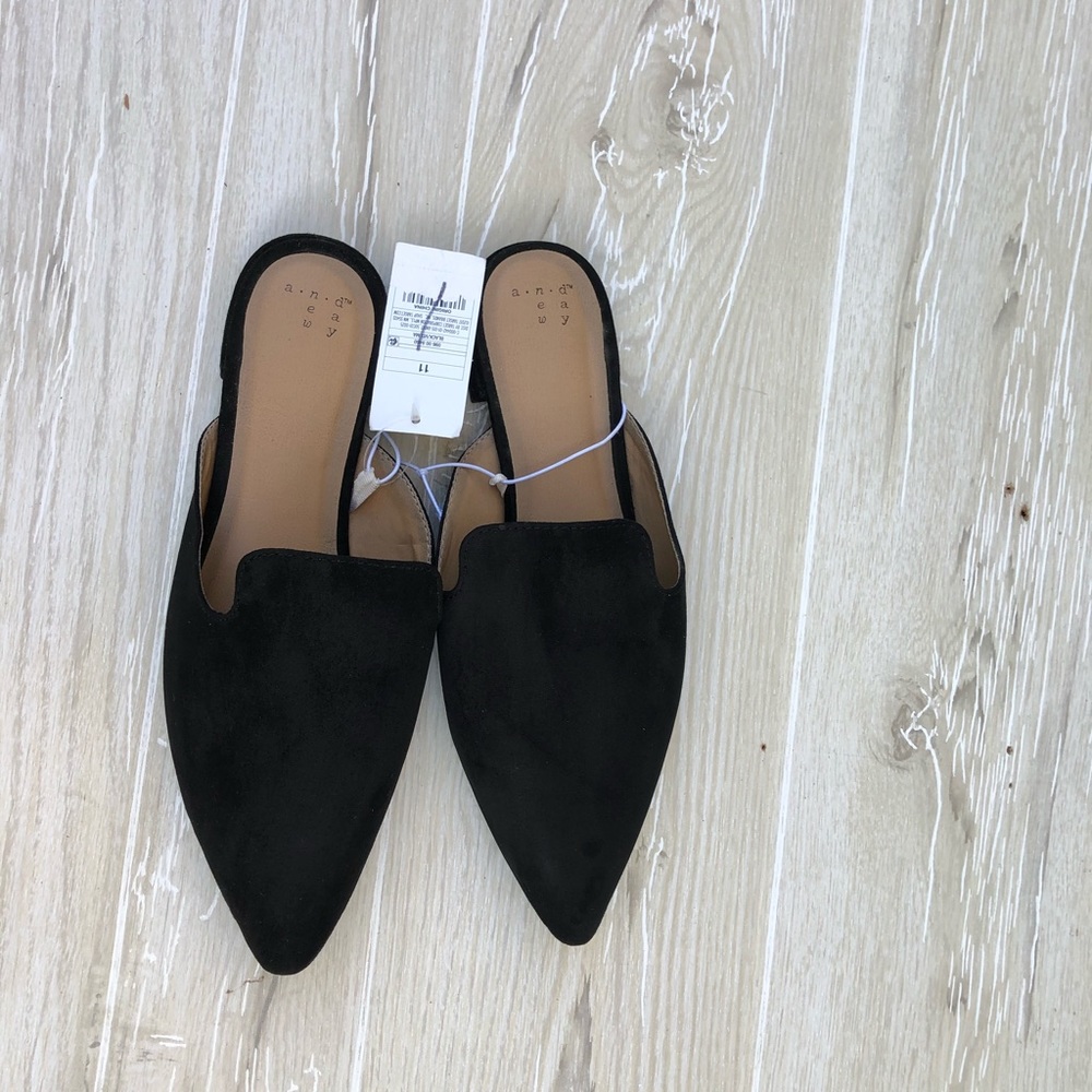 A new Day  black mules slip on - Picture 2 of 6